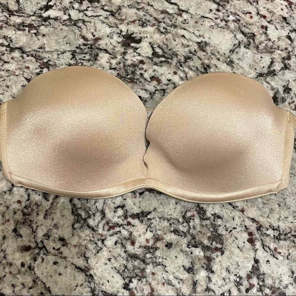 Champagne Upbra Stay-Up Strapless Bra